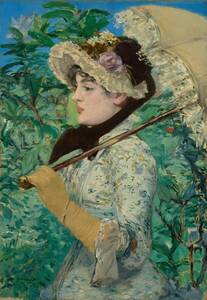 Art hand Auction 신작 Edouard Manet Jeanne (봄) 특수 기술 고급 인쇄 A4 사이즈 프레임 없음 특가 980엔 (배송료 포함) 지금 구매하세요, 삽화, 그림, 다른 사람