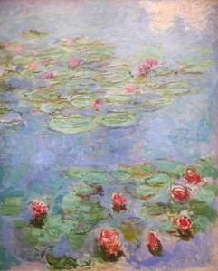 Art hand Auction New, special technique high quality printing of Monet's Water Lilies, A4 size, no frame, special price 980 yen (shipping included) Buy it now, artwork, painting, others