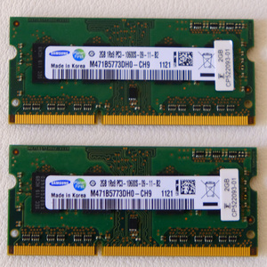 SAMSUNG PC3-10600 2GBx2枚 DDR3 1333MHz NON-ECC SODIMM 1RX8 ノートPC用