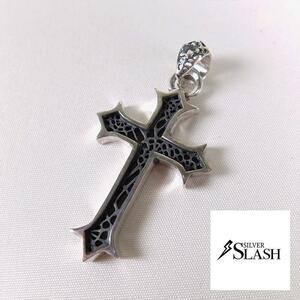 SLASH/ web Cross / pendant top / 10 character ./../... nest / Cross /SV950/ silver 