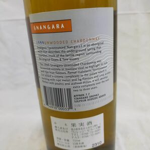 FG977 GNANGARA 1999 Chardonnay Unwooded シャルドネ アンウッド 果実酒 750ｍｌ 15度未満 ワイン 未開封 654910000331の画像4