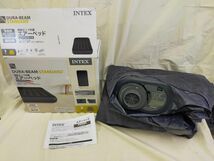 B1-50 【動作可】INTEX エアーベッド 電動ポンプ内蔵 DURA-BEAM シングルサイズ　ABD-18　AP619D サイズ：99*190*25ｃｍ 家庭用 屋内用_画像1