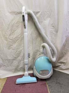 掃除機 ⑨【動作O.K】 HITACHI 日立 CV-H520 2009年製 紙パック式掃除機 吸い込み 仕事率:500w 同梱不可 カラー：水色