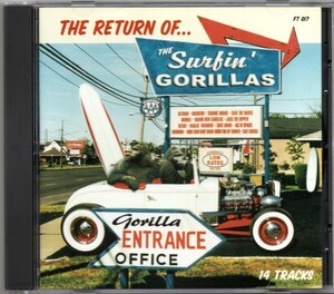 貴重盤 / THE SURFIN' GORILLAS - THE RETURN OF (CD) / ex BLUE CATS (Clive Osborne) / 超極上 UK Killer Surf Rockers / ロカビリー