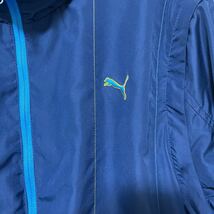 【プーマ】PUMA　２WAYハーフジップジャケット（リバーシブル）　L　ネイビー（紺）：ブルー（青）_画像2