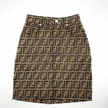 FENDI フェンディ ズッカ柄 ズッカ スカート サイズ38 レディース 【中古】【美品】_画像1