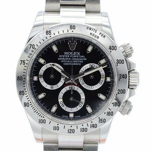 ロレックス ROLEX デイトナ 116520 ランダム番 コスモグラフ SS ブラック AT/自動巻 黒文字盤 メンズ腕時計 ヴィンテージ【中古】【美品】