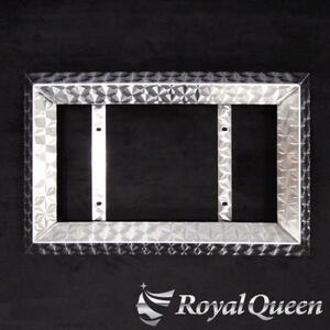  large car letter optical system OK! 50 angle causes u Logo pattern stainless steel number frame [RQNC46]