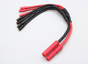 * multi kopta- power supply 4 divergence Harness *4mm banana -3.5mm banana x4