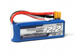 Turnigy 2200mAh 2セル 7.4V 40C リポ　XT60Uコネクター付き