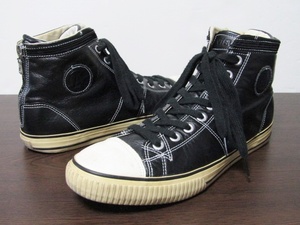 mastermind JAPAN × visvim /マスターマインド ジャパン × ビズビム Kiefer Hi US10 ブーツ スニーカー ブラック 黒 レザー コラボ riri