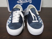 新品 VANS VAULT SLIP ON LX DECONSTRUCTED CAP DRESS BLUE VN0A3TKSUBZ US9 バンズ ボルト ビリーズ チェッカー スリッポン レア 限定_画像3