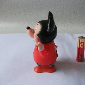 即決 希少 レア 当時物 日本製 ディズニー ミッキーマウス ゼンマイ トコトコ 歩行 ノコノコ WING-UP フィギュア 昭和レトロ ビンテージの画像3