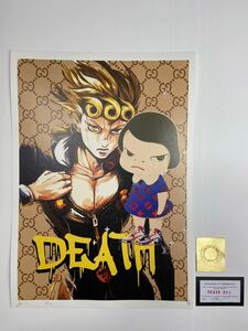 DEATH NYC 世界限定100枚 アートポスタ JOJO ジョジョの奇妙な冒険 ジョルノ・ジョバァーナ Giorno Giovanna 現代アート