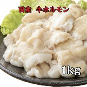 【市場直送】新鮮 国産 牛ホルモン たっぷり1kg