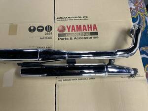 YAMAHA ヤマハ　ドラッグスター250 VG02J XV250 純正　ノーマルマフラー　凹み転倒傷無し