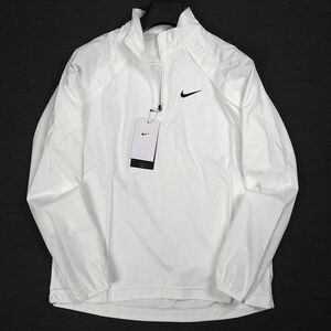 P977 新品 NIKE GOLF ナイキ ゴルフ レペルツアー ハーフジップ ジャケット 防風性 耐水性 L ホワイト