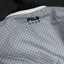 P996 新品 FILA GOLF フィラ ゴルフ 裏起毛 Vネック 2WAY スニード ジャケット ブルゾン 袖脱着可能 蓄熱 L グレー/ホワイト_画像9