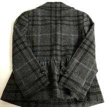 ●1D497【美品】BURBERRY バーバリー/セットアップ/ジャケット/スカート/サイズ38/ノバチェック柄/ペプラム/ロゴ/グレ―/ブラック/黒_画像2