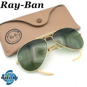 ★E01421/B&L/Ray-Ban レイバン/ヴィンテージ/サングラス/58□14/アウトドアーズマン/ティアドロップ/ケース付