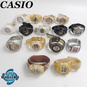 え01357/CASIO カシオ/Baby-G/クオーツ/レディース腕時計/BGX-150/BG-169A/MSG-700 他/まとめて/計15点セット/ジャンク