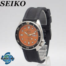 え02155/SEIKO セイコー/ダイバー/クオーツ/メンズ腕時計/150M/文字盤 オレンジ/7548-7000_画像1