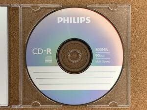 ☆★ 【入手困難!!】 Philips CD-R 90 Minutes 800MB 40x Speed Recordable BLANC DISC ５枚セット(スリムケース付) ★☆