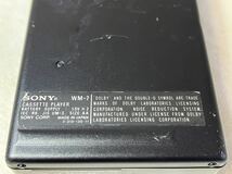 （ジャンク）Sony SONY WM -7カセットウォークマン _画像4