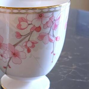 WEDGWOOD スプリングブロッサム マグカップ ウェッジウッド 桜 cherry blossoms ピンク 春 花柄 マイカ 雲母 金彩 の画像4