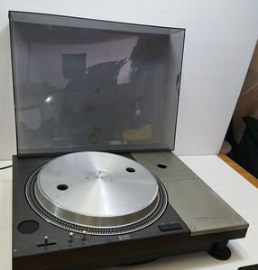 管理1133 Technics テクニスク レコードプレーヤー アーム/ゴムマット欠品 ターンテーブル回転動作確認済み ジャンク