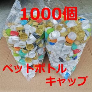 【送料無料】 ペットボトルキャップ　無選別　1000個　工作用　中古