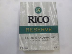 ◆◆RICO リコ RESERVE レゼルブ テナーサックス リード２.5 5枚入1箱◆◆未開封未使用◆◆