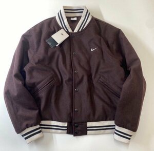 NIKE ナイキ メルトン スタジャン バーシティ ジャケット DQ5011-203 茶 L