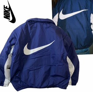 NIKE ナイキ LAB ソロスウッシュ オーバーサイズ パファー ジャケット FB7853-410 ネイビー L