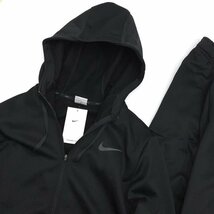 ▲新品▲NIKE ナイキ Therma-FIT トレーニング ジップ フーディ & 保温 裏起毛 フリース パンツ セット 上下 CU6232 932254 -010 黒 2XL_画像4