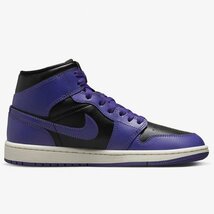 NIKE WMNS AIR JORDAN 1 MID エアジョーダン ミッド BQ6472-051 紫黒 23.0_画像2