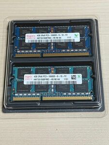 Hynix pc3-10600 8gb (4GB×2)ノートPC用メモリ