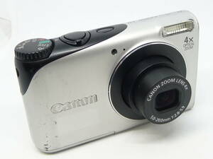 ★送料：クリックポスト185円★メディア＋バッテリー2個他オマケ付！：Canon-PowerShot-A2200：シルバー【USED：動作確認済】