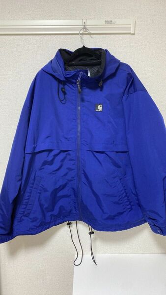 carhartt マウンテンパーカー　青　ビックサイズ