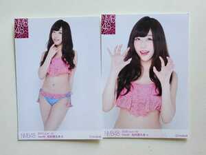 NMB48 松村芽久未 2015 July -rd 生写真 2種コンプ ＜水着ver＞