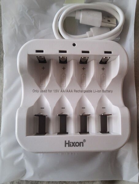 未使用 HIXON 単3単4 リチウムイオン充電池 充電器