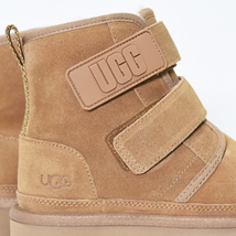 超美品 UGG アグ Neumel Platform ニューメル プラットフォーム 厚底 スエード ボア ムートン レディース 22cm ブラウン ブーツ 1130554_画像8