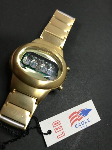 未使用品 EAGLE USA LED デジタルウォッチ 腕時計 デッドストック
