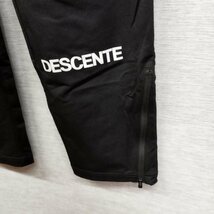 B120 DESCENTE デサント トレーニング パンツ ポリエステル スポーツ 裾 ファスナー メンズ ブラック サイズ M_画像8