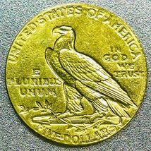 インディアンヘッド 5ドル金貨 1909年　レプリカコイン_画像2