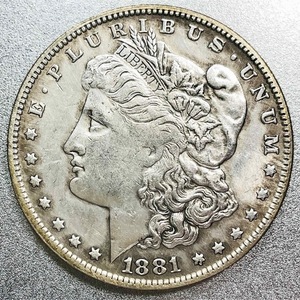 モルガン 1ドル銀貨 1881年 CC　レプリカコイン