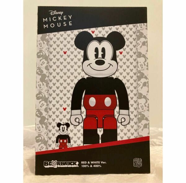 【新品】BE@RBRICK MICKEY MOUSE (R&W)100％ 400％ ディズニー ベアブリック ミッキーマウス　40