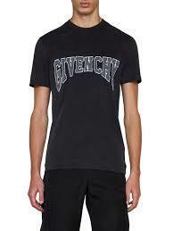 Givenchy　ジバンシィ　ロゴアップリケ　College Tシャツ ブラック　グレー　XXL 　新品未使用品　定価¥75200