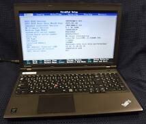 起動確認のみ(ジャンク扱い) Lenovo ThinkPad L540 CPU:Corei5-4300M RAM:2G HDD:無し (管:KP229_画像1