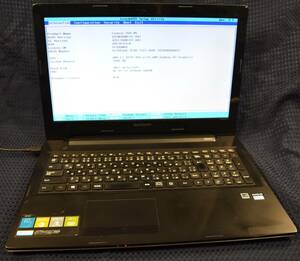 起動確認のみ(ジャンク扱い) Lenovo G50-45 CPU:AMD E1-6010 RAM:2G HDD:無し (管:KP227